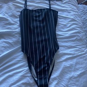 Striped bodysuit
